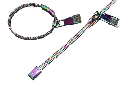 Metal Zipper Bracelet by Kaiko
