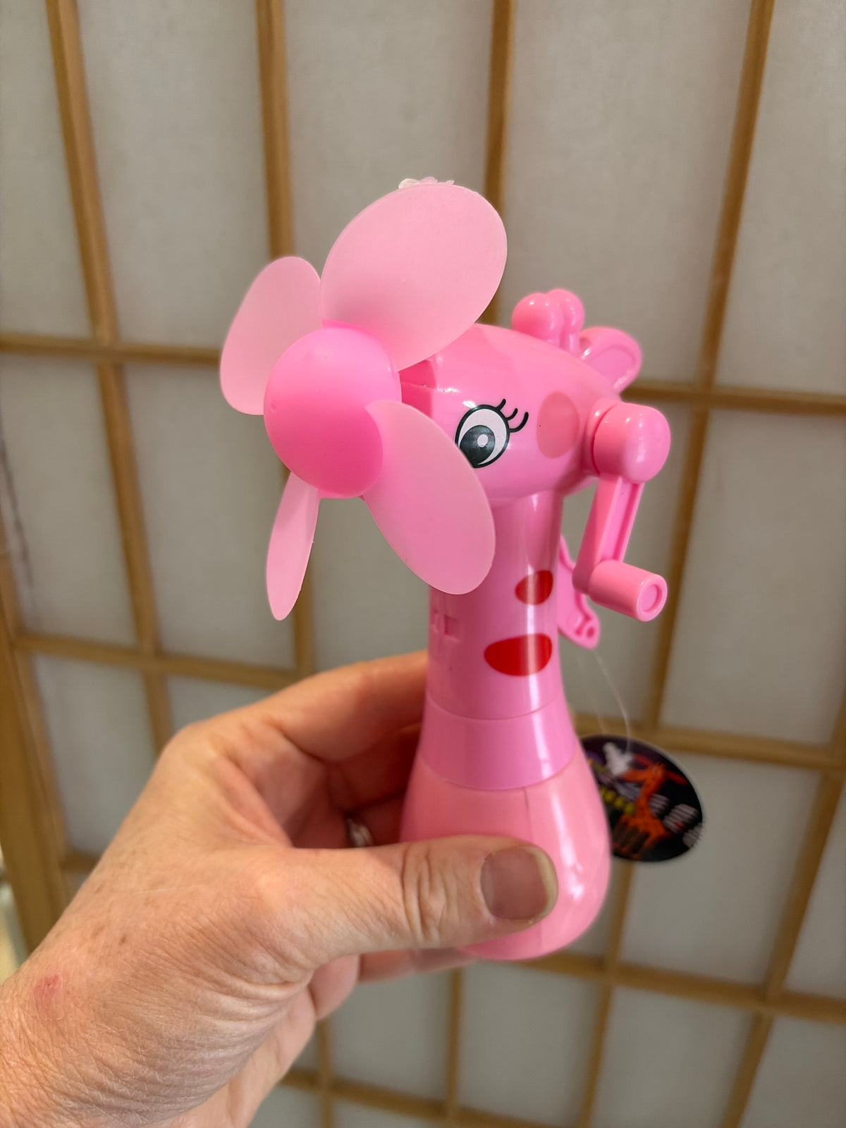 Mist Spray Fan - Giraffe