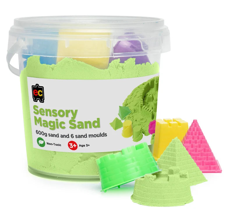 Magic Sand 600g - Sensory Sand Starter Set with Mini Moulds