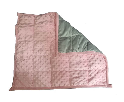 Soft textured weighted lap blanket