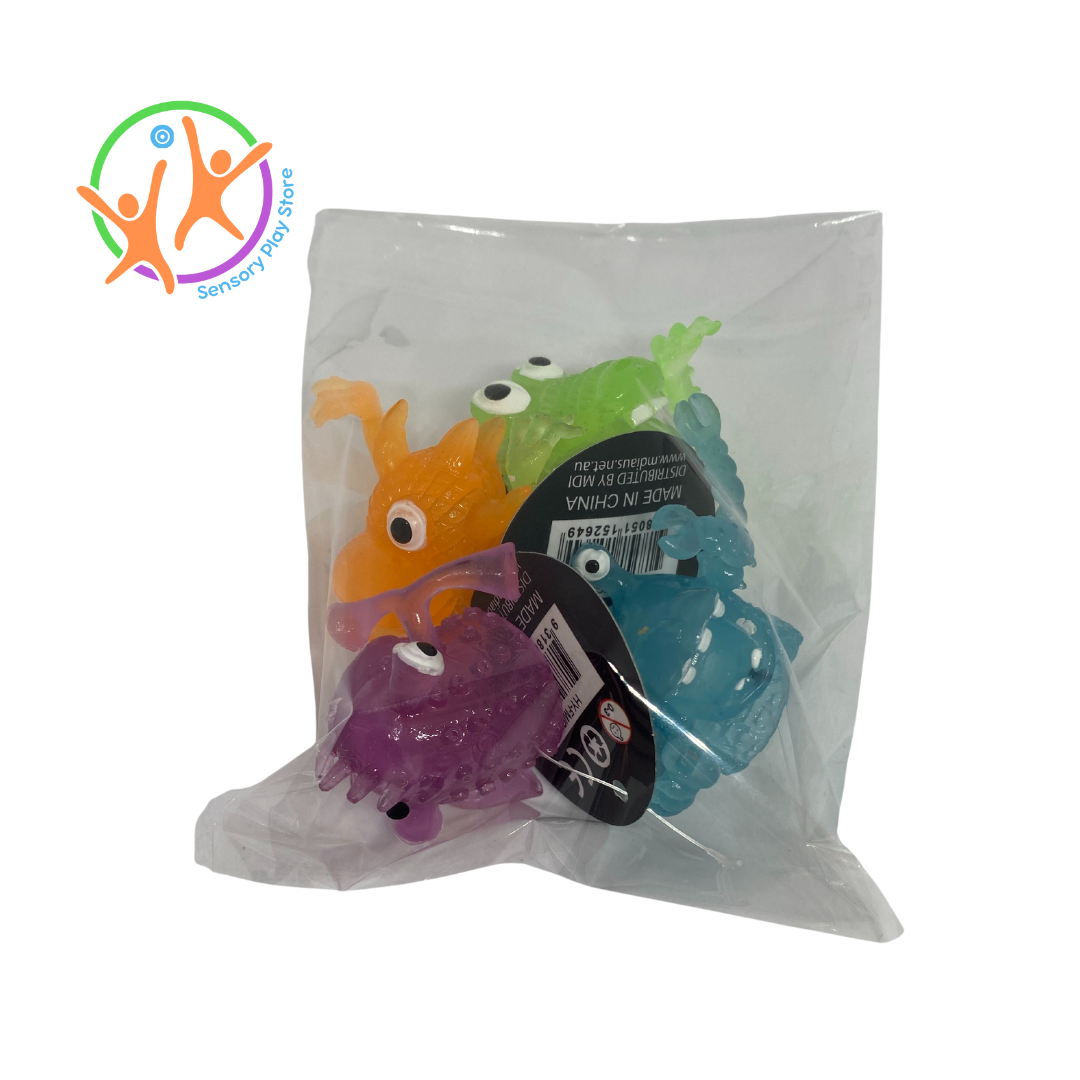 Glow in the Dark Finger Monsters - 4 pack