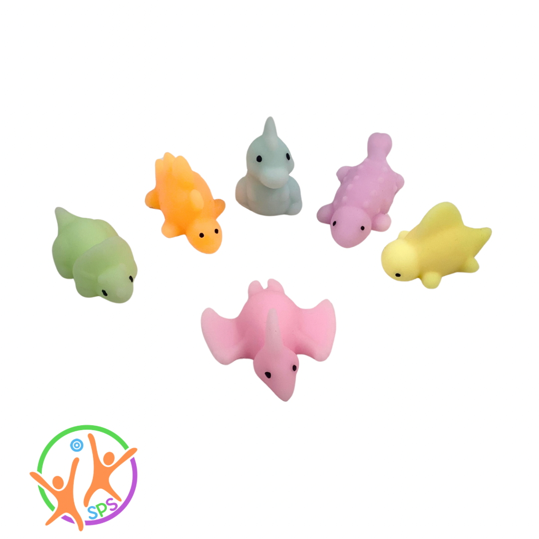 Squishy dinosaurs tub 6 pack
