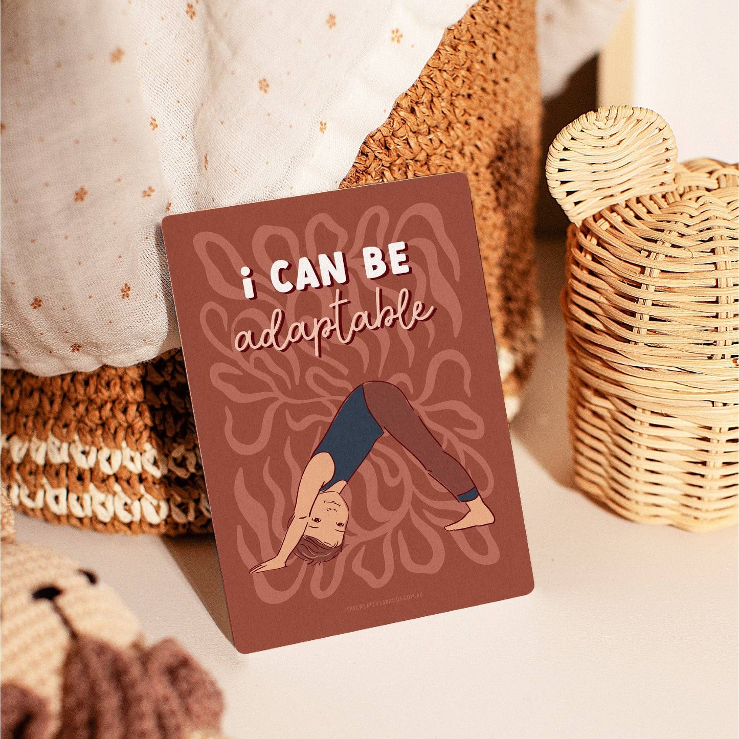 Creative Sprout Affirmation Card 'i CAN BE adaptable'