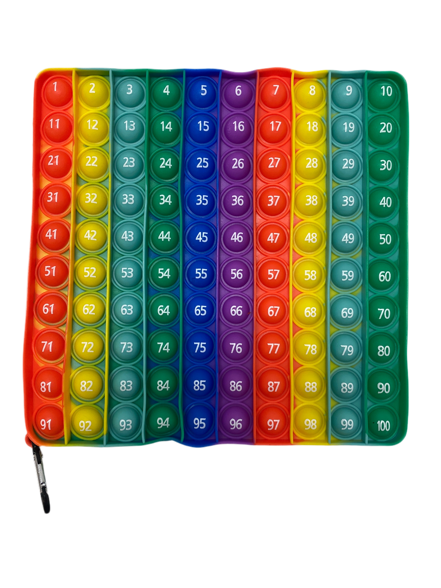 100 bubble pop it chart