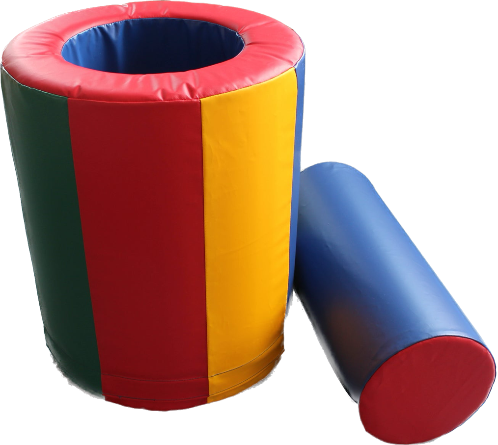 bolster plug and barrel tunnel soft play set