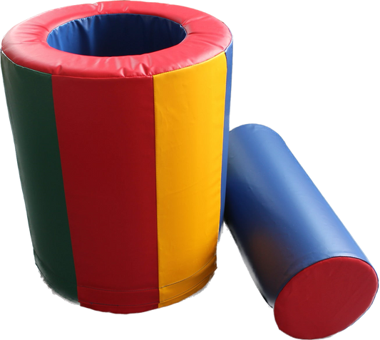 bolster plug and barrel tunnel soft play set