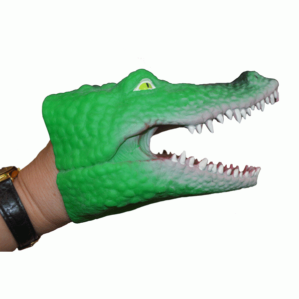 Crocodile Latex hand puppet