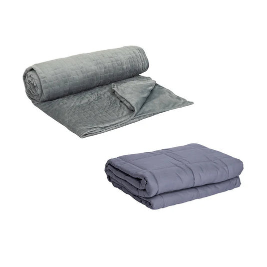 Elizabeth Richards Weighted Blanket and mink Cover - Small. each folded individually