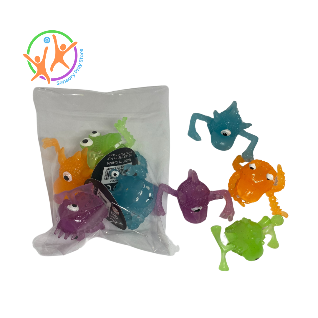 Glow in the Dark Finger Monsters - 4 pack