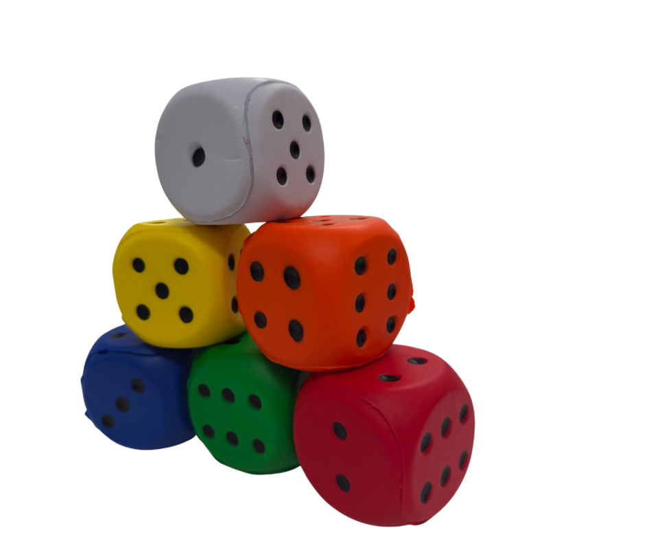 Dice Stress Ball - Sensory Fidget Toy for Focus & Stress Relief