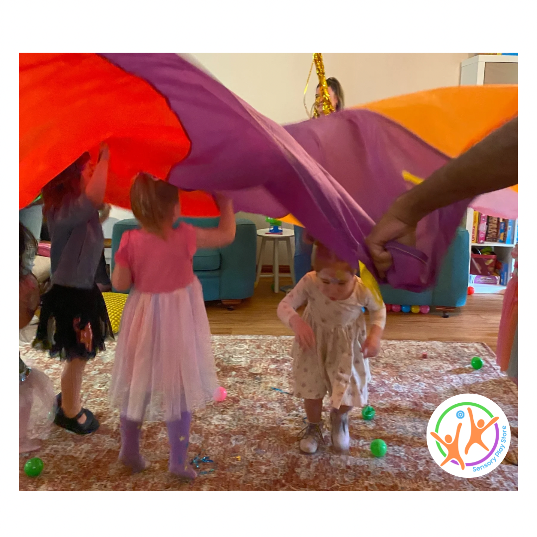 Parachute used for indoor party games