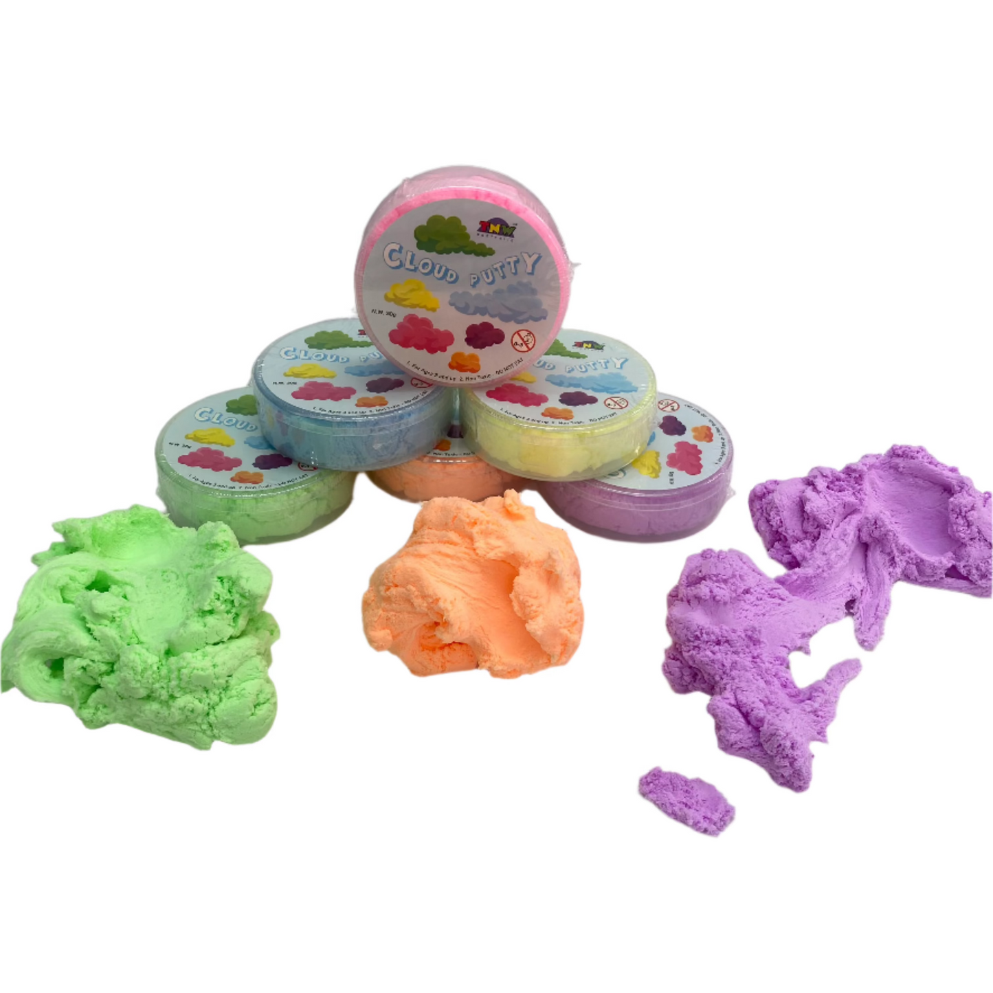 Fluffy Cloud putty display
