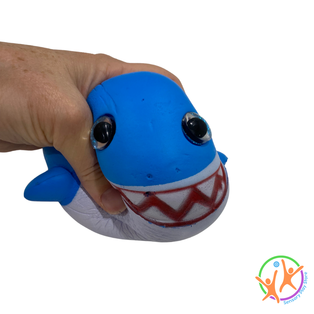 Large shark squishy slow rebound