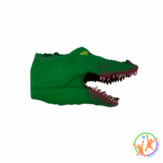 Latex croc hand puppet