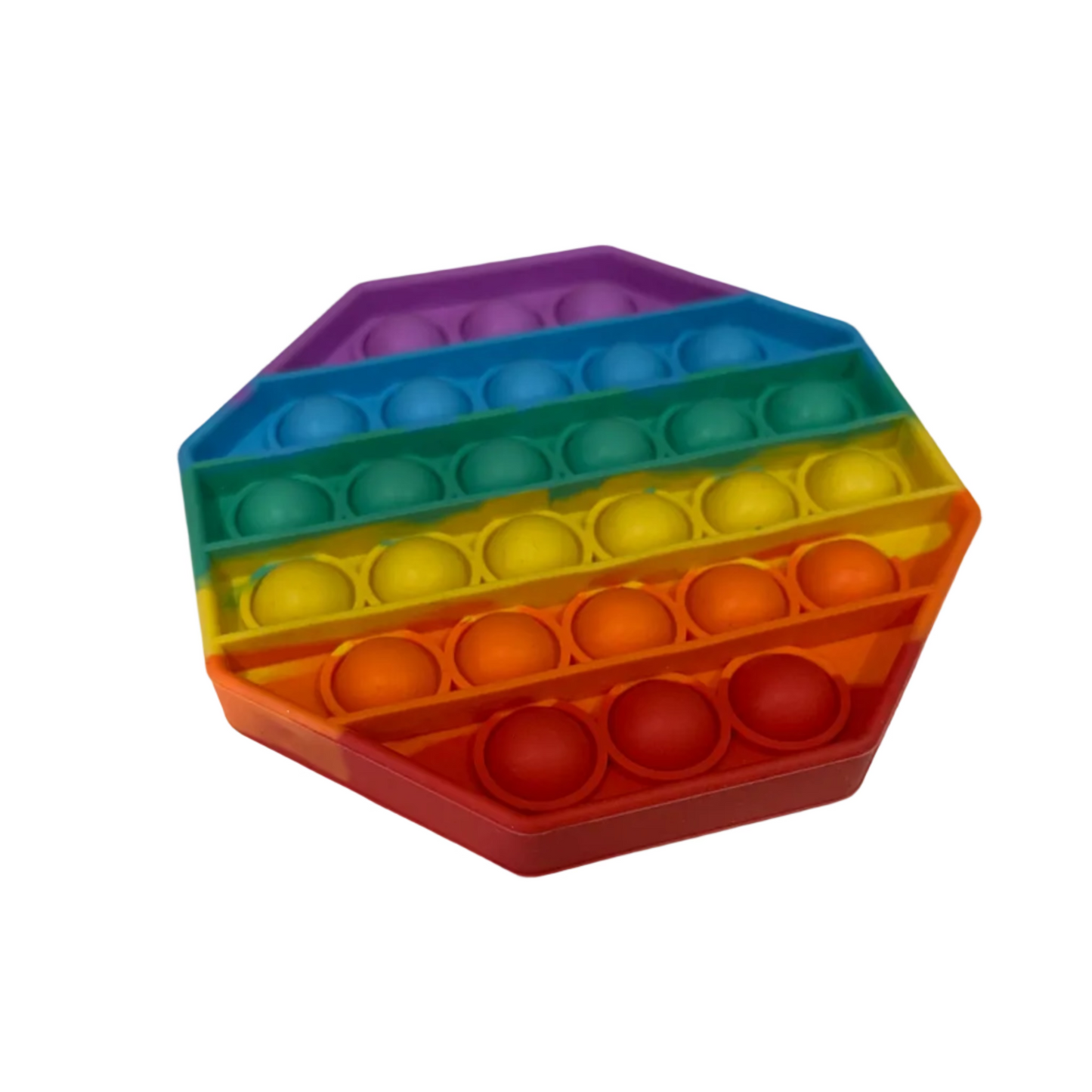 Rainbow push pop it circle