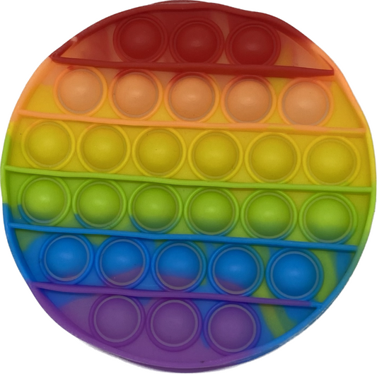 Bubble pop circle rainbow