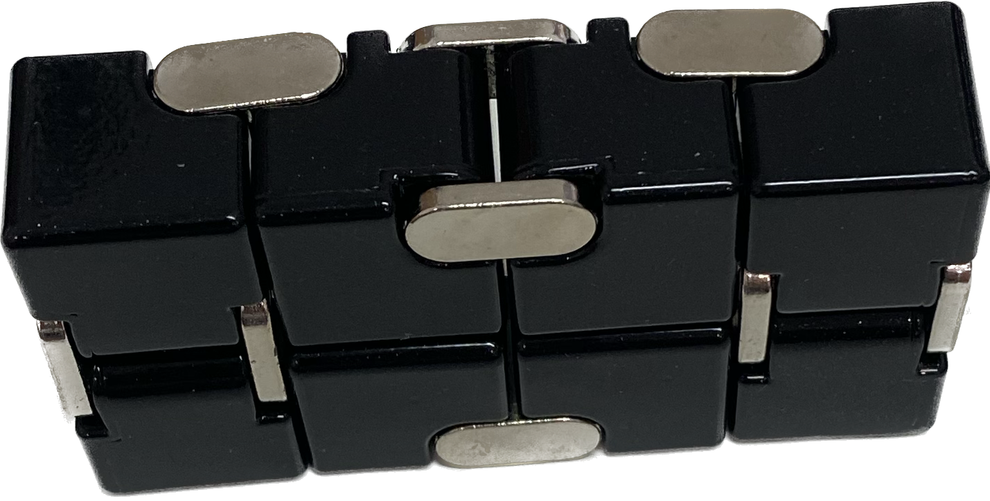 infinity cube black metal