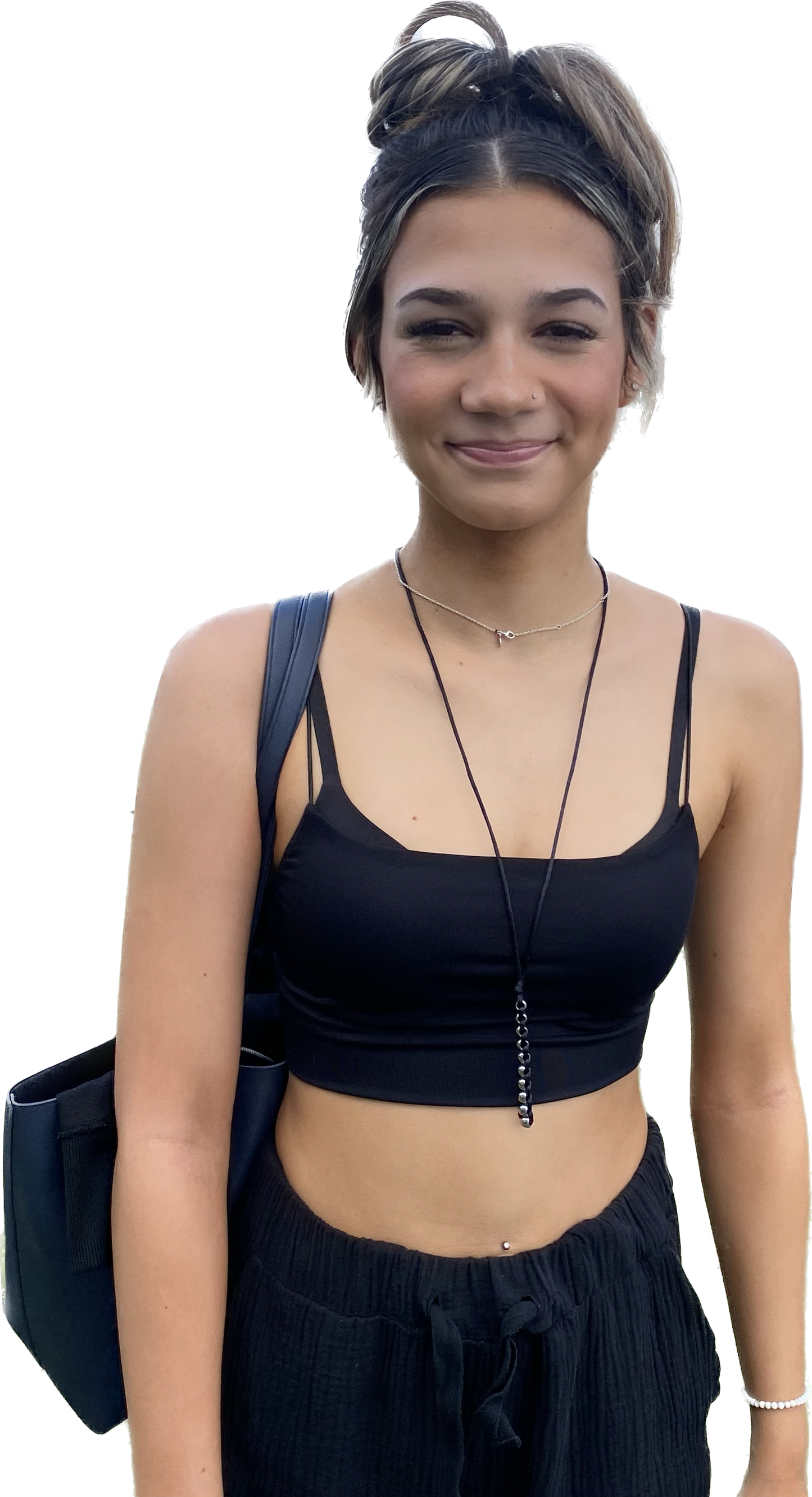 caterpillar unisex fidget necklace on teenage girl