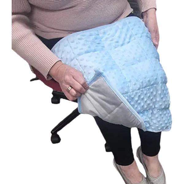 Small weighted blanket blue