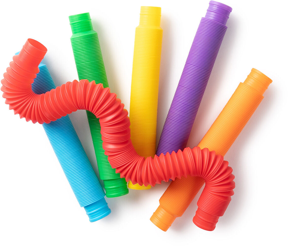 Rainbow Pop Tubes 6 pack| Sensory Sprouts