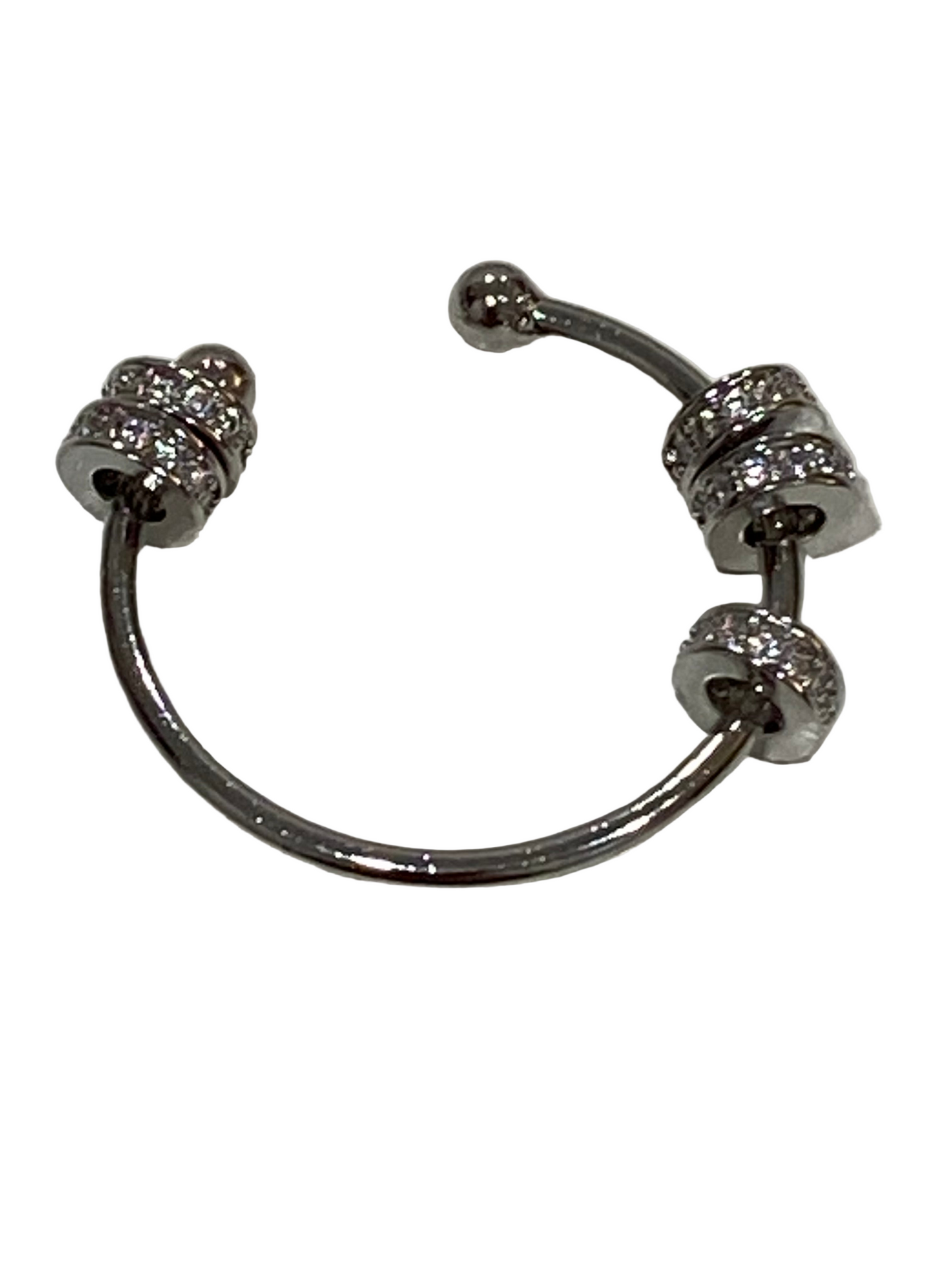 Axia Diamante Fidget Ring - Sterling Silver