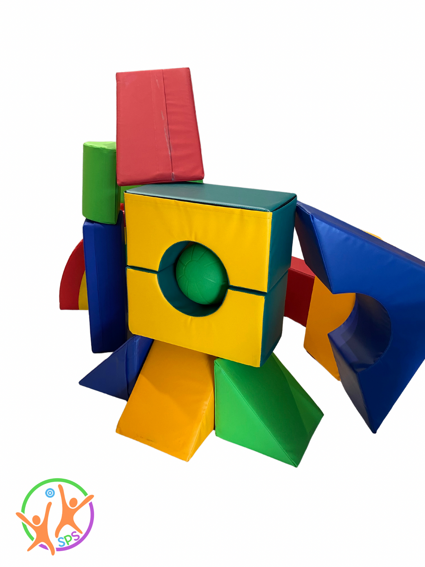 Pieces of foam shapes set