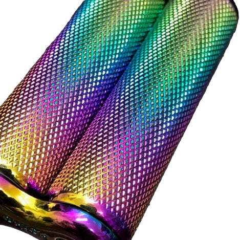 Close up of Textured Mini Hand Roller Oil Slick