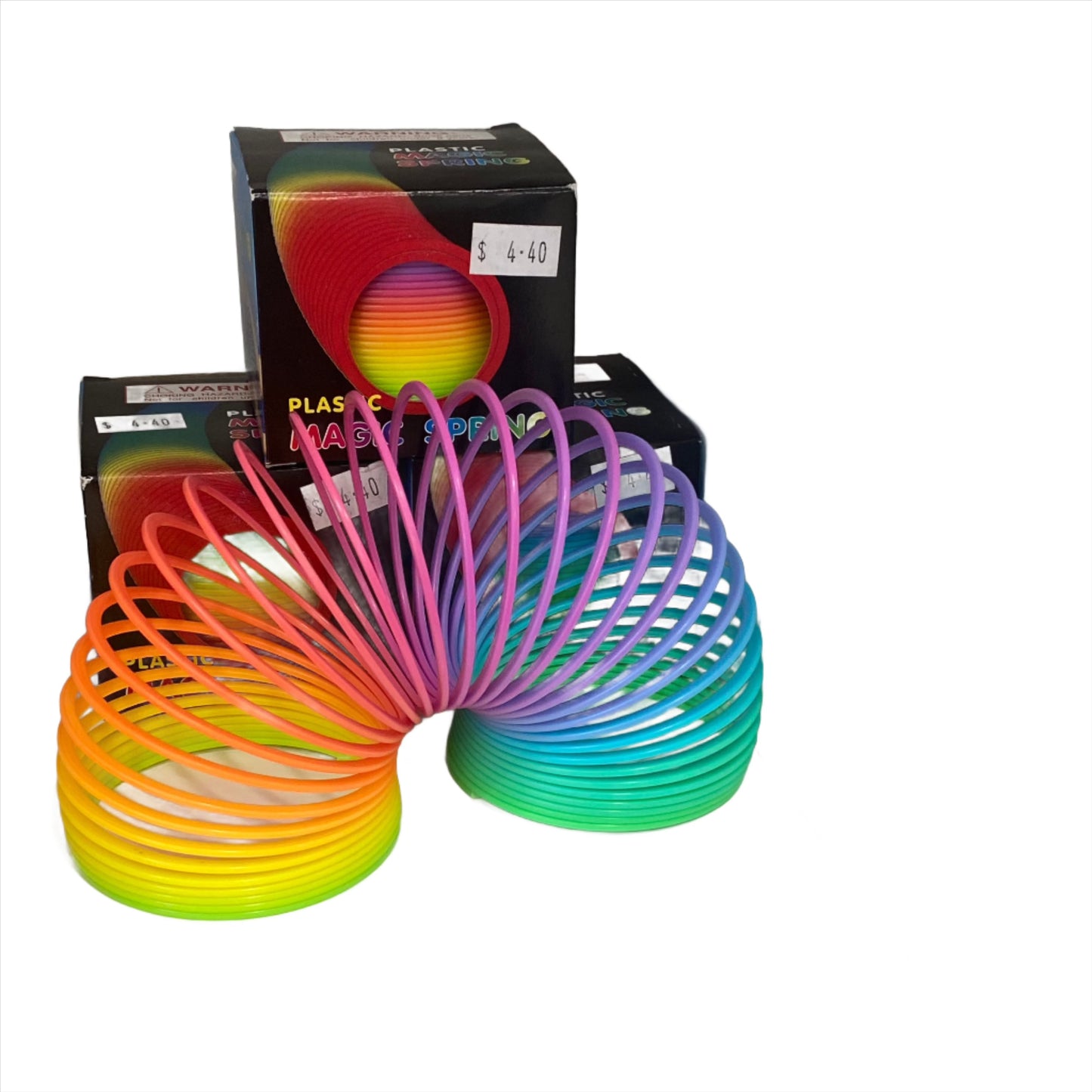plastic magic rainbow spring
