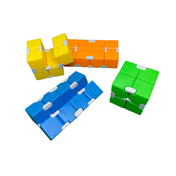 bright infinity cubes in neon
