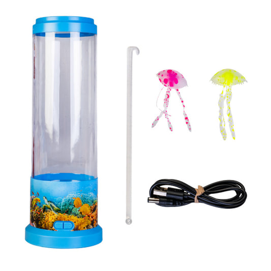 Image showing what comes with the Jellyfish Lamp on a white background