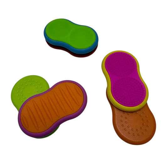 6 colourful Magnetic Textured Fidget Pads