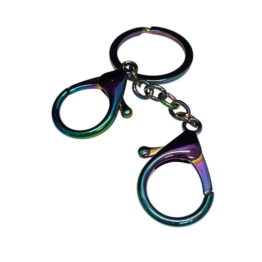 Metallic Kaiko keychain with a unique design 2 clip design
