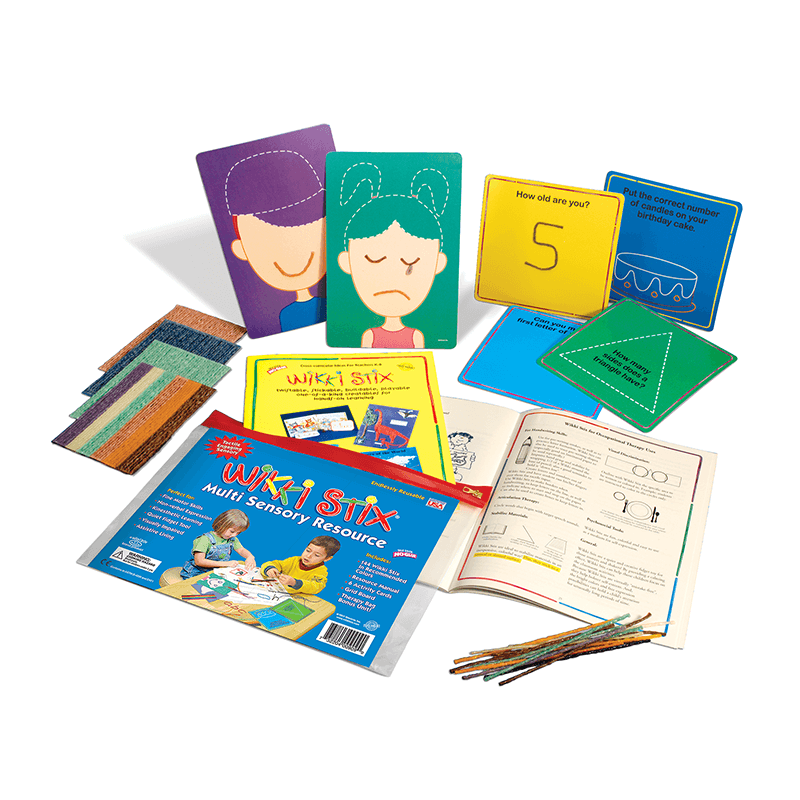 contents of Multi Sensory Fine Motor Kit Wikki Stix