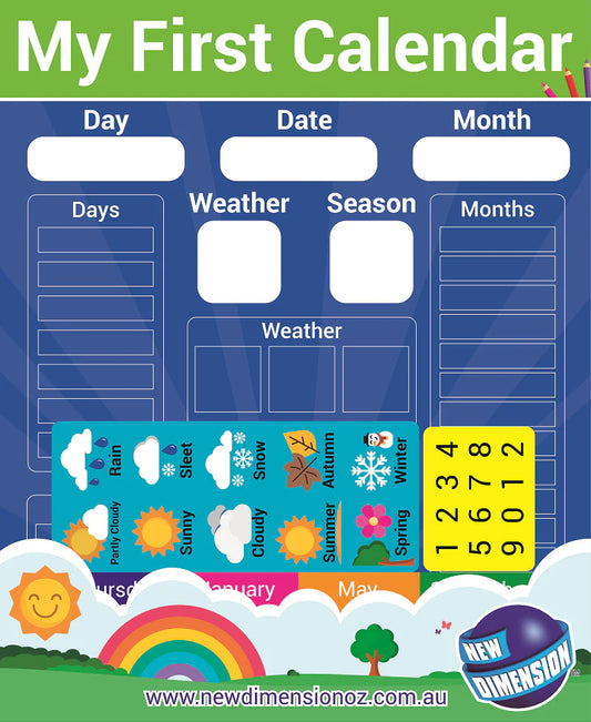 My first Calendar magnetic board