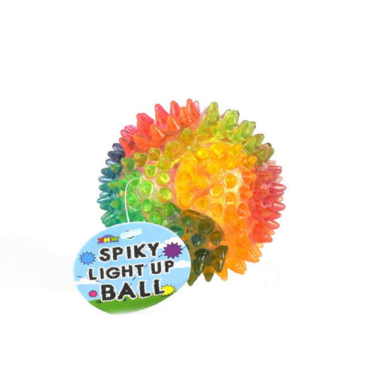 Rainbow spiky light up ball