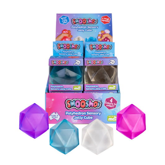 Smooshos polyhedron sensory jelly cube
