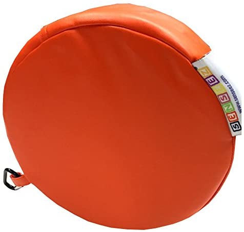Orange round seneez vibrating pillow