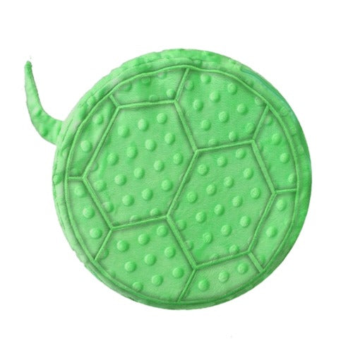 Green textured bumpy turtle plush senseez vibrating cushion