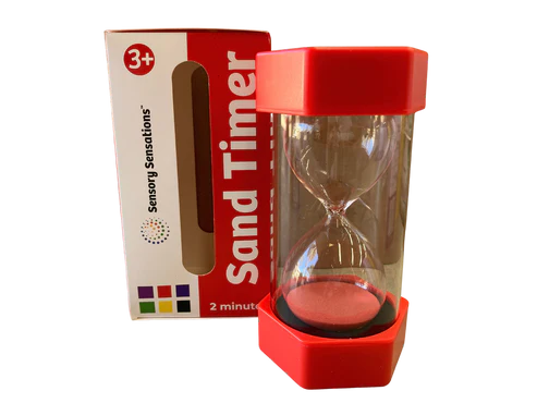 2 minute timer in red