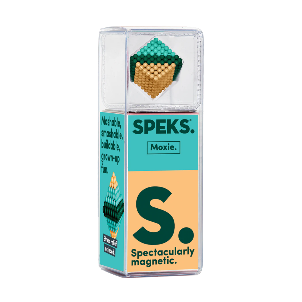 Speks Bold Moxie set in packaging on a white background