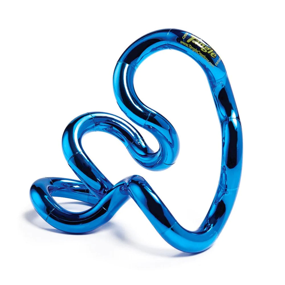 Blue metallic Tangle creations