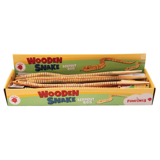 Wooden Snake toy in box