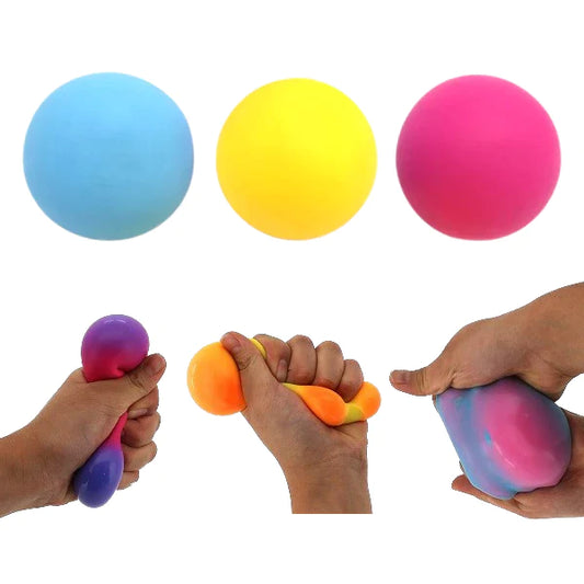3 different colour change stress ball