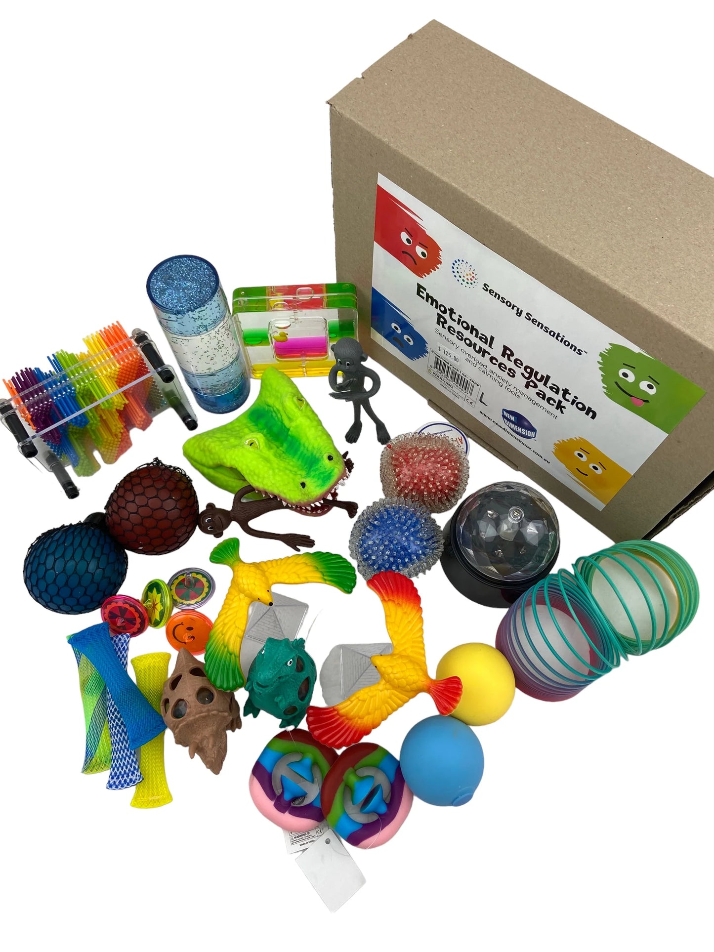 top view of emotional regulation class pack
