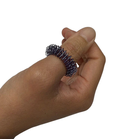 oil slick finger spikey worn on the thumb