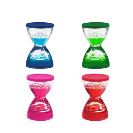 Mini hourglass liquid timer