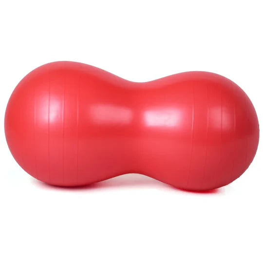 Red yoga fitness ball
