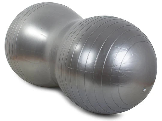 grey yoga exercise ball