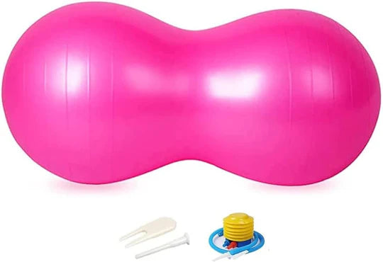 pink peanut exercise ball