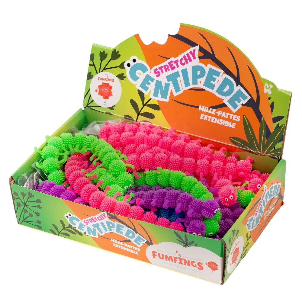 stretchy centipedes in a box